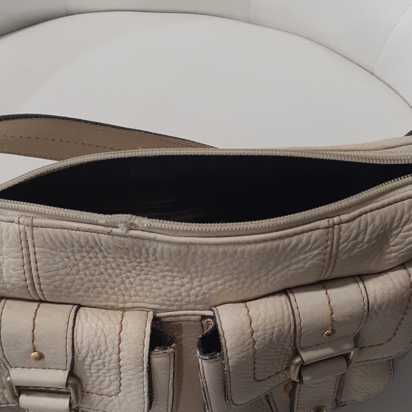 Fossil cream pebble leather shoulder bag - Picture 16 of 17